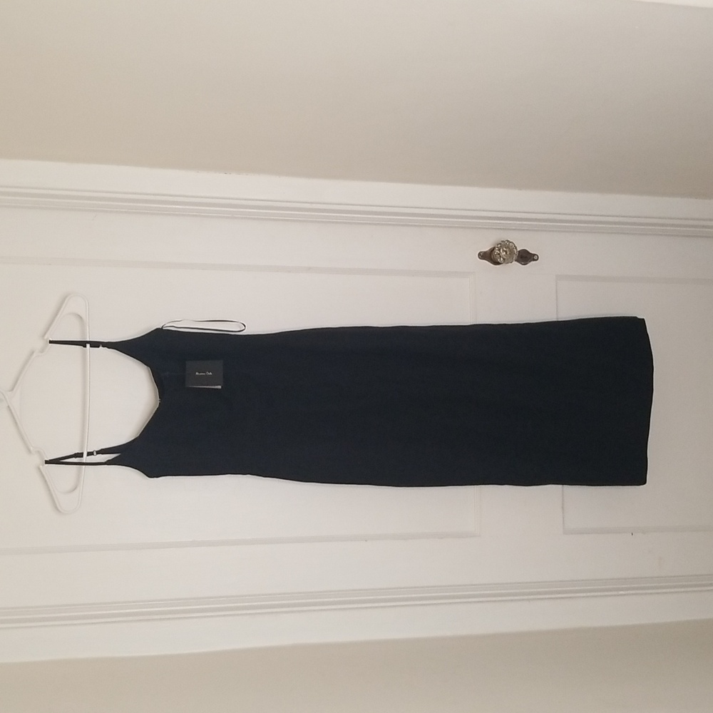 Massimo Dutti Black Strappy Dress